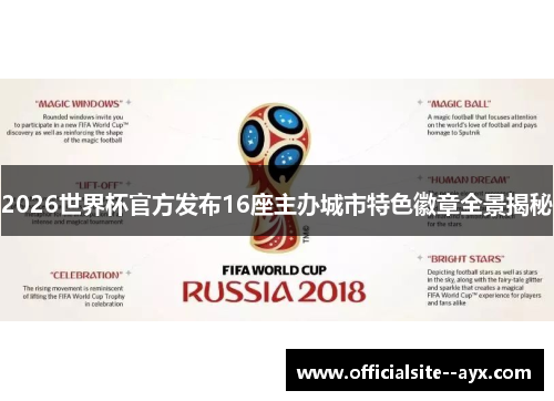 2026世界杯官方发布16座主办城市特色徽章全景揭秘
